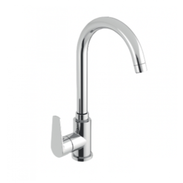 Miscelatore Lavello Cucina Serie Star Bocca Alta Canna a Ponte - OIOLI RUBINETTERIE