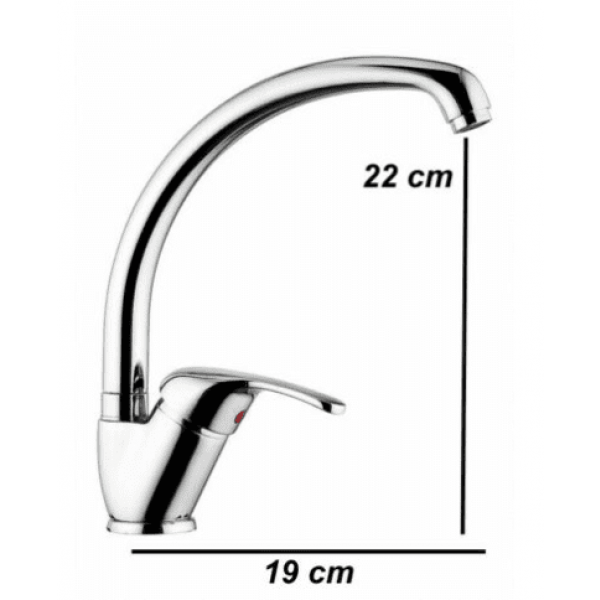 Miscelatore Lavello Cucina Serie Format Canna Alta - OIOLI RUBINETTERIE - immagine 2