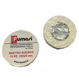 2 Pezzi Nastro Adesivo Isolante Professionale 19 x 25 MM Bianco - FUMASI