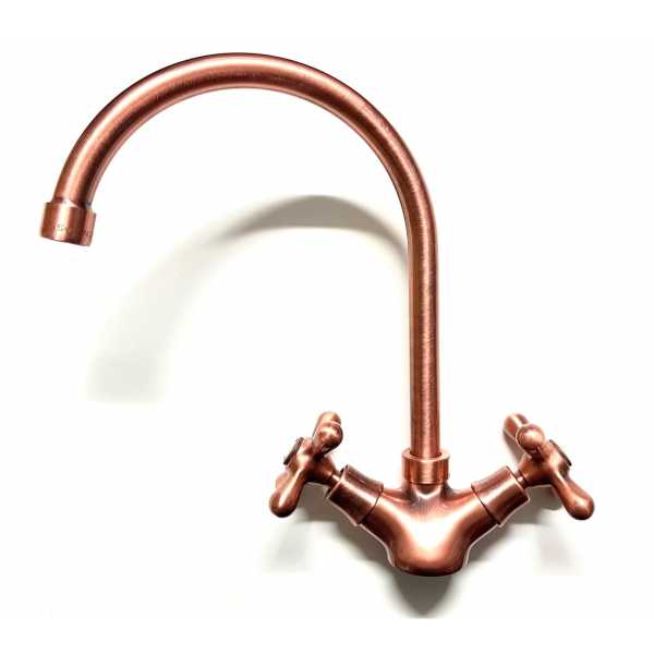 Rubinetto Cucina a Stella RAMATO Bocca Alta con Canna a Ponte Serie Melody - OIOLI RUBINETTERIE