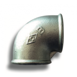 90 Gomito a 90° FF Zincato Ghisa - BRAND FITTINGS