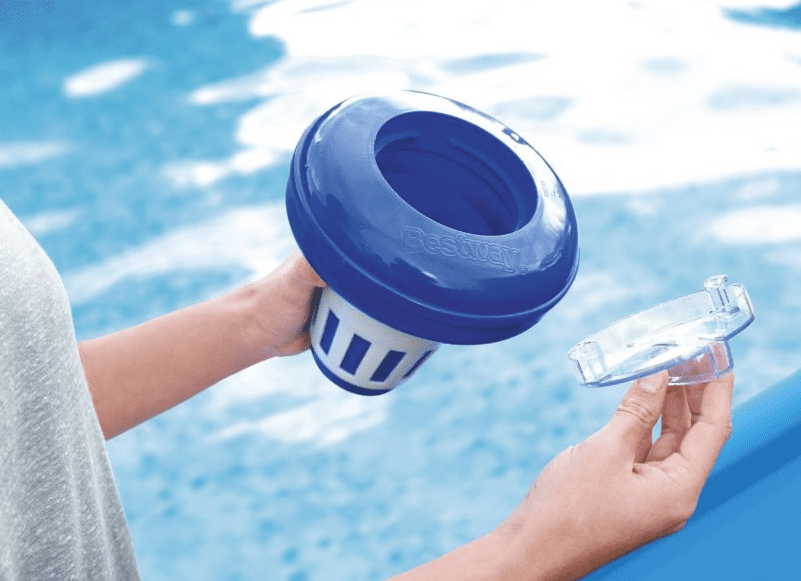 Dispenser cloro per pastiglie da 200gr. Galleggiante piscina
