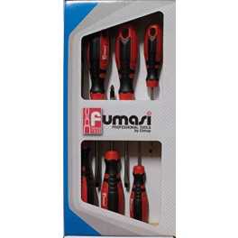 Set 6 pz Giraviti professionali taglio e croce 3 + 3 - Fumasi