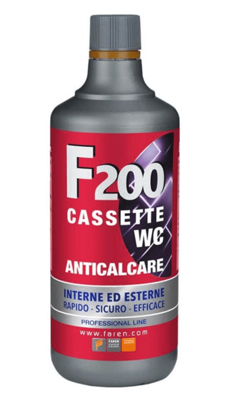 DISINCROSTANTE ACIDO ANTICALCARE CASSETTE INCASSO WC F200 FAREN ORIGINALE  3X2