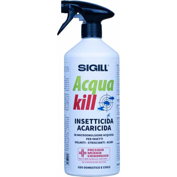 Acqua Kill insetticida pronto all' uso con spruzzatore da 750ml - Sigill
