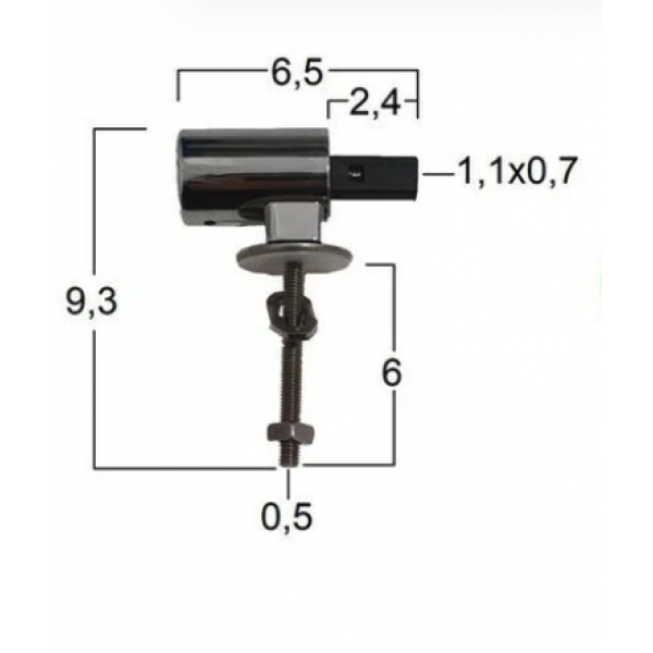 Kit cerniera Soft Close fissa per copriwater termoindurente - immagine 2