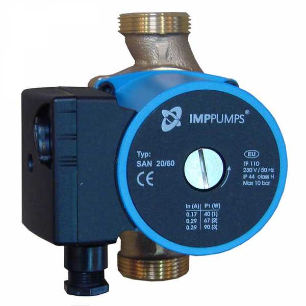 Circolatore SAN 15/60mt 1" Pompa di ricircolo acqua calda sanitaria in bronzo - IMP Pumps