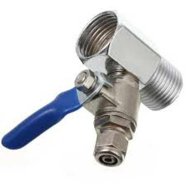 Presa acqua da 1/2 con rubinetto per tubo da 1/4 per sistema osmosi