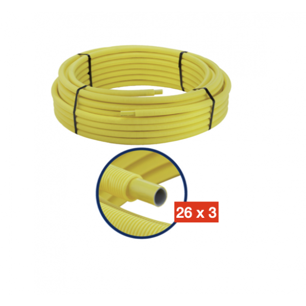Tubo multistrato GAS rivestito 26 x 3 (Vendita al metro)