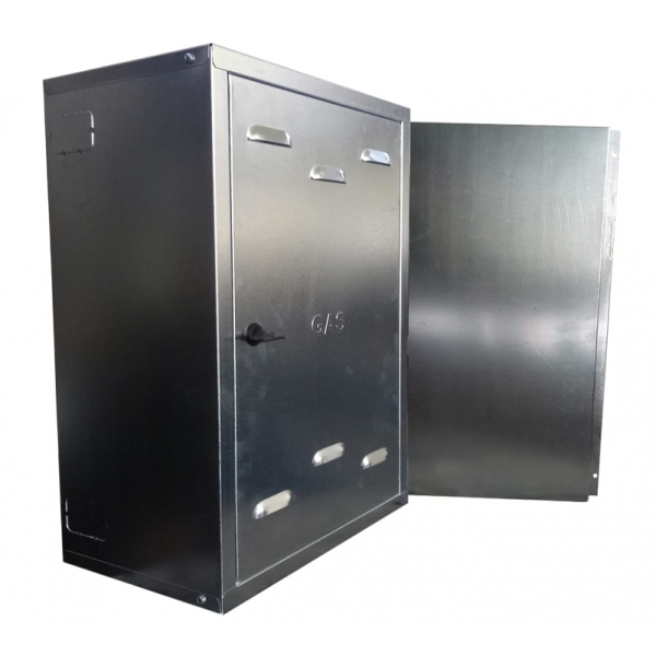 Cassetta Gas Con Schienale H500 X L400 X P240 in Acciaio Zincato