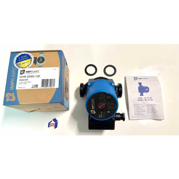 Circolatore GHN 25/65mt 11/2" Pompa Caldaia Interasse 130 mm - IMP Pumps - immagine 2