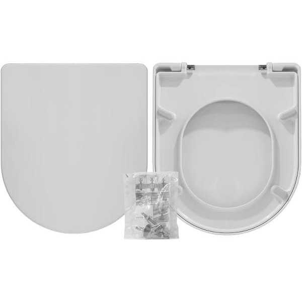 Copriwater wc Althea mod. Cover originale termoindurente cern. inox - immagine 2