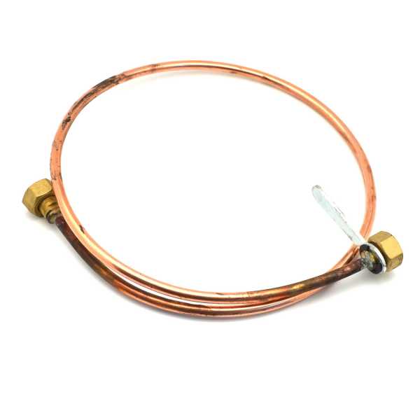 Tubo flessibile di rame per centralina bombola a gas gpl e metano 1/2FF SX - cm 100