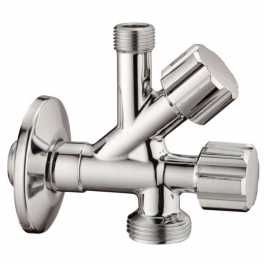 Rubinetto Lavatrice Combinato Sottolavabo 1/2 X 3/4 x 3/8  - Albertoni