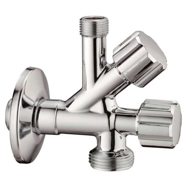 Rubinetto Lavatrice Combinato Sottolavabo 1/2 X 3/4 x 3/8  - Albertoni