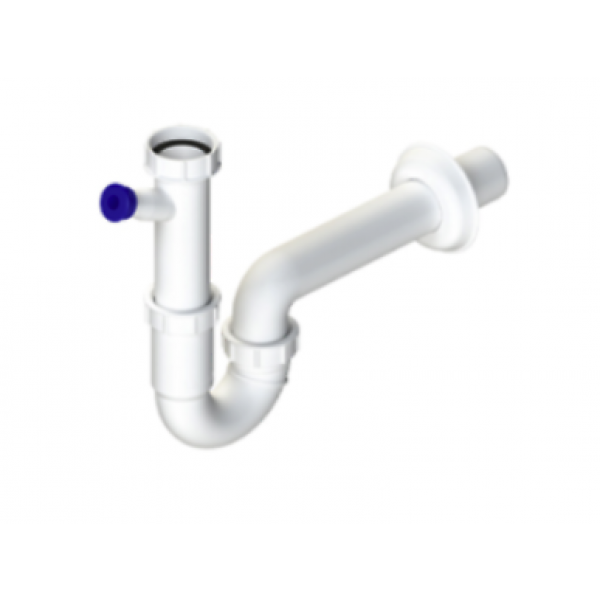 Sifone Autopulente a 1 Via 11/2" X 40 con Attacco Lavastoviglie - Lb Plast