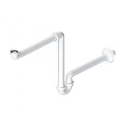 Sifone salvaspazio per lavabo 11/4" X 32 Autopulente in ABS Bianco - LB PLAST