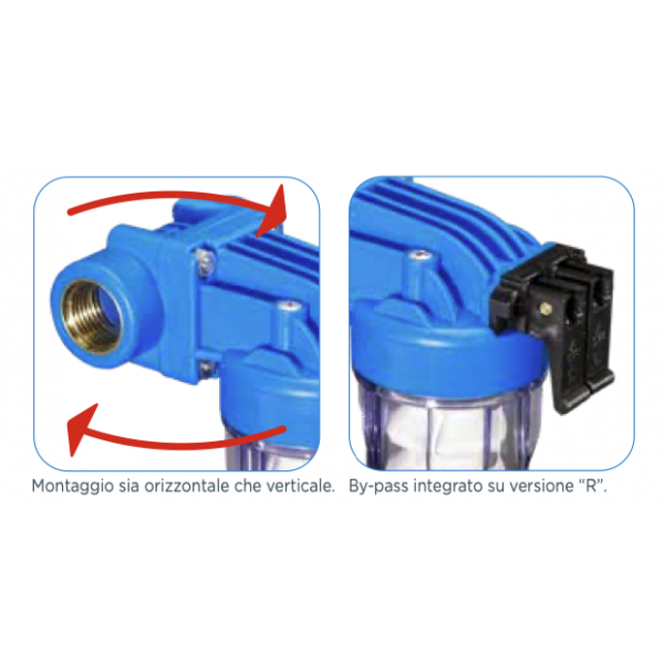 Filtro Anticalcare Caldaia Dosatore Proporzionale Aquacal con by-pass + Ricarica Polifosfato - immagine 2