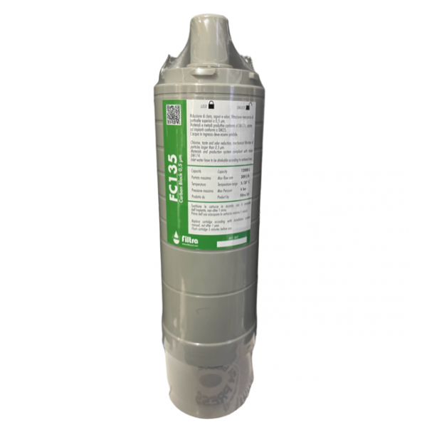 Fc135 Filtro Acqua Carbon Block 0,5 Attacco Rapido Osmosi Inversa