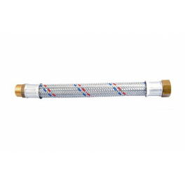Tubo Flessibile Antivibrante MF 1" in acciaio zincato. Varie Lunghezze 30 40 50 60 70cm