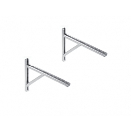 2 Pezzi Mensola a Muro 370 x 280 a squadra Zincata - RACCORDERIE METALLICHE