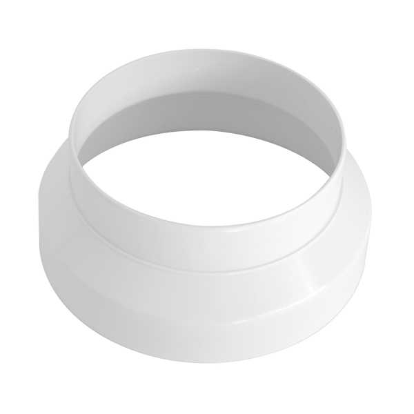 Riduzione cono 150 - 120 MM in abs bianco per Cappa Cucina