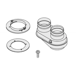 ASDOP Kit Scarico Fumi Adattatore Sdoppiato 80 per Scaldabagno a gas - Bosch