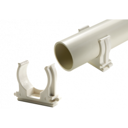 Clips fissatubo collare da 20mm per tubo rigido scarico condensa