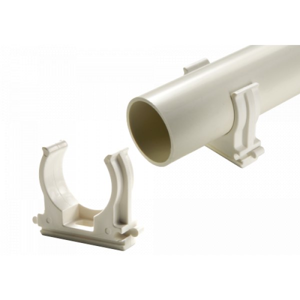 Clips fissatubo collare da 20mm per tubo rigido scarico condensa