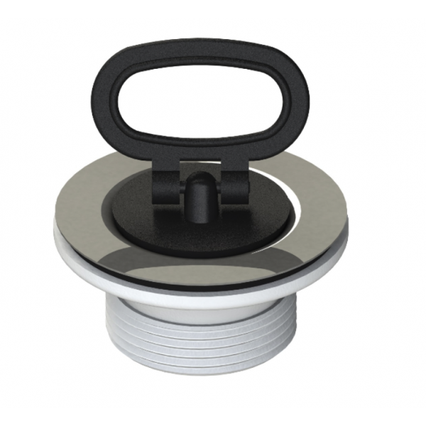 Piletta 60mm da 11/4" o 11/2" con tappo e vite per lavabo universale - Lb Plast