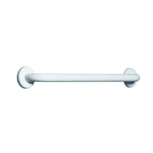 Maniglione per disabili in acciaio inox bianco (varie lunghezze) 30 45 60 80 cm - immagine 3