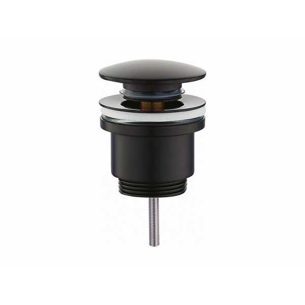 Piletta nera Click Clack 11/4" Universale in Ottone NERO OPACO per Lavabo Bidet