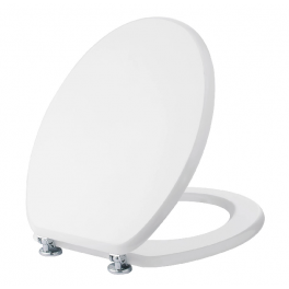 Copriwater Sedile per WC universale in legno bianco - CR