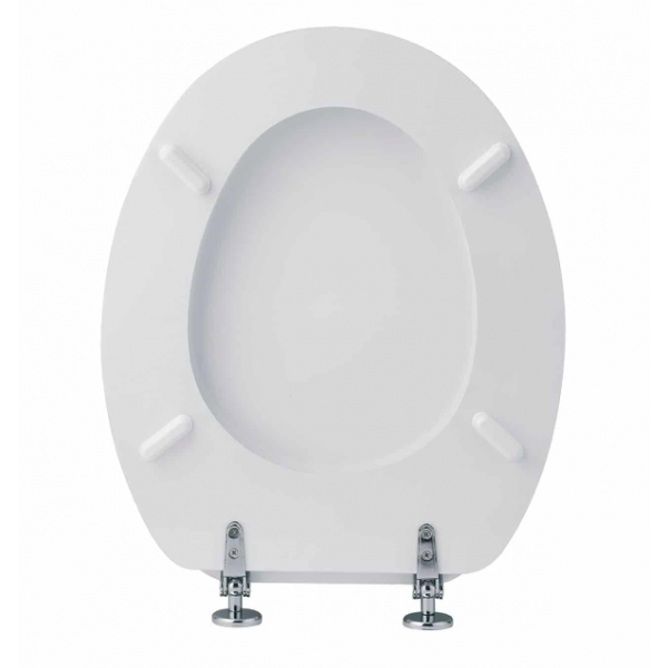 Copriwater Sedile per WC universale in legno bianco - CR - immagine 3