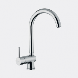 Miscelatore Lavello Cucina Serie Micro Bocca Alta Canna a Ponte - OIOLI RUBINETTERIE