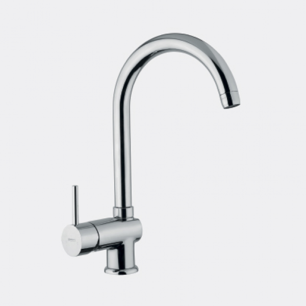 Miscelatore Lavello Cucina Serie Micro Bocca Alta Canna a Ponte - OIOLI RUBINETTERIE