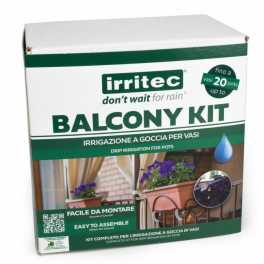 Balcony kit, Irrigazione a goccia pronta per 20 vasi per balcone e terrazzo - Irritec
