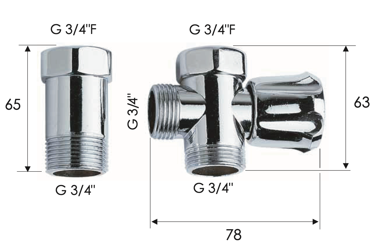 Tubo Di Coda 1/2” Per Rubinetto BSP 3/4” Beaumont – Per Birra In Botte, Materiale Alimentare