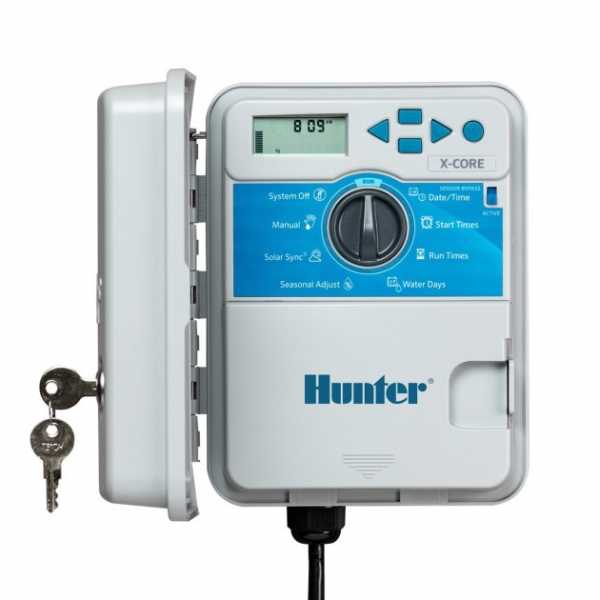 Programmatore X Core centralina irrigazione per esterni 4 / 6 / 8 stazioni - Hunter