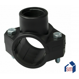 Presa staffa per irrigazione (varie misure) per tubo da 25 32 40 50 63