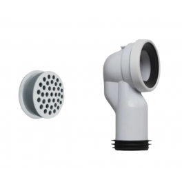 Curva tecnica + Riduttore di flusso per wc Althea rimless