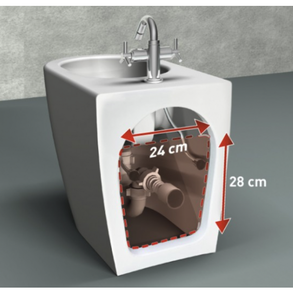Bidet Cover traslato filo muro - Althea - immagine 2