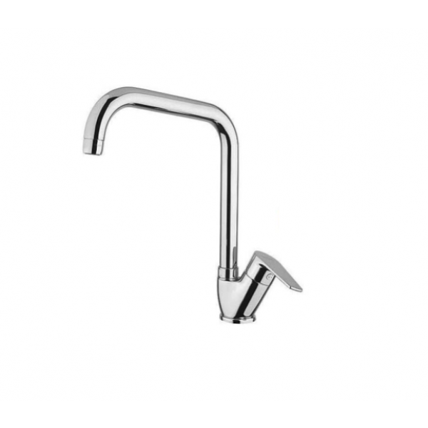 Miscelatore Lavello Cucina Serie Star Bocca Alta con Canna Orientabile - OIOLI RUBINETTERIE