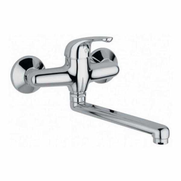 Miscelatore Lavello Cucina A Muro classico Con Canna Orientabile Serie Alice