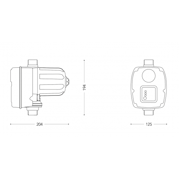 Presscontrol Brio TANK 2.0 cablato Dispositivo Elettronico per Elettropompe - Italtecnica - immagine 3