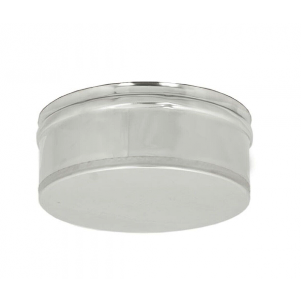 Tappo cieco da 80 monoparete in Acciaio Inox
