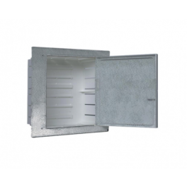 Cassetta per Collettori 370 x 310 x 82 (5vie) con sportello in metallo e supporti - Niccons