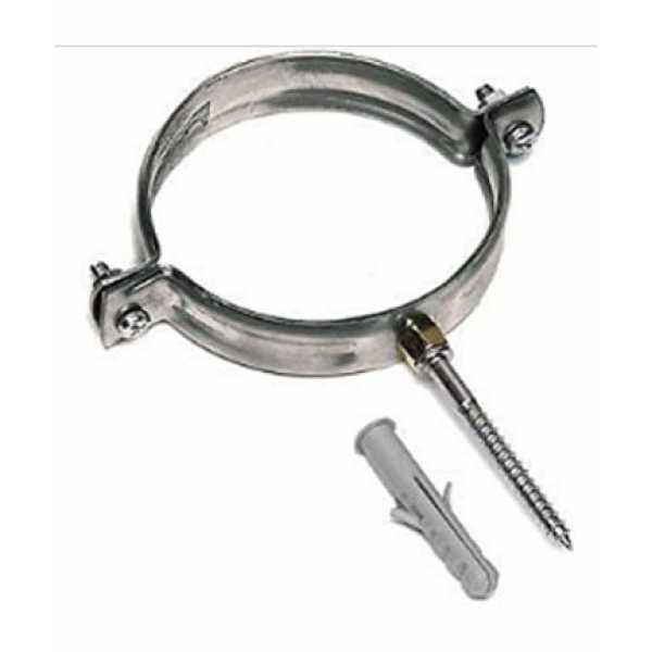 Collare con tassello da 80 monoparete in Acciaio Inox