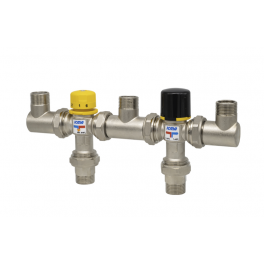 Kit di collegamento con miscelatore e deviatore solare integrazione caldaia S170 da 3/4 - ICMA