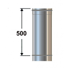 Tubo 0,50 m da 80 monoparete in Acciaio Inox